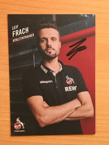 Autograph card leif - frach,