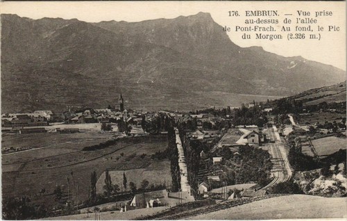 Old postcard embrun - old,